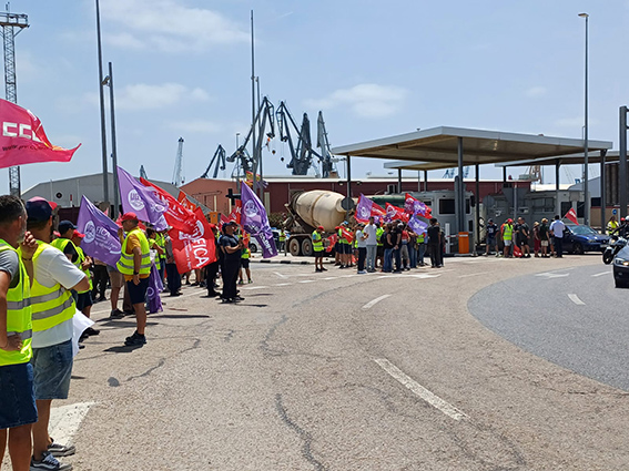 Seguimiento también masivo en la segunda jornada de huelga en Fertiberia